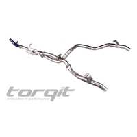 Twin Exit Exhaust for 79 Series 4.5L Dual Cab (HS8132SS TW) by Torqit