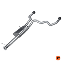 3.5inch Dual Exit Cat Back Exhaust: Performance Exhaust for Ram Rebel 1500 (HS8184SS) by Torqit