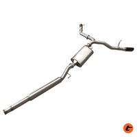 Twin Exit 3inch Cat Back Performance Exhaust for Jeep Gladiator (HS8192SS TW) by Torqit