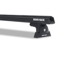 Heavy Duty RLT600 Ditch Mount Black 2 Bar Roof Rack for Iveco Daily 2dr Van H1 3520 WB 2015-on (JA9814) by Rhino Rack