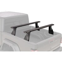 Reconn-Deck 2 Bar Ute Tub System for Jeep Gladiator 4dr Ute JT with Trail Rails installed 2020-on (JC-01271) by Rhino Rack