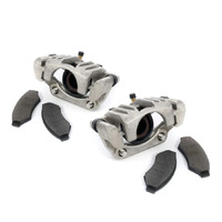 Disc Brake Caliper Pair Hydraulic, Stainless w/ Pads Included 2 calipers Complete (341051-ALK)