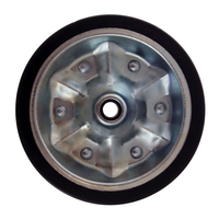 Jockey Wheel Steel Rim Type JW200Z 200mm (Suits 628200 | 622330) Solid Tyre (629888-ALK)
