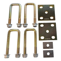 50mm x 5/8 Square Heavy Duty U-bolt Kit (CM603) by Couplemate