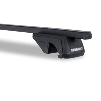 Euro SX Black 2 Bar Roof Rack for Mercedes Benz V-Class 4dr Van W447 With Roof Rails 2015-on (JB0159) by Rhino Rack