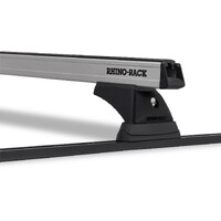 Heavy Duty RCH Trackmount Silver 2 Bar Roof Rack (JB0825) by Rhino Rack