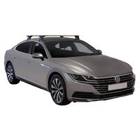 Clamp Mount Roof Rack System for Volkswagen Arteon 4dr Coupe Steel Roof 2017-on (8050188, K1095) by Yakima