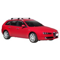 Prorack Rail Mount Roof Rack System for Alfa Romeo 159 5dr Wagon (with Raised Rails) 2006-on (S6, K328) by Yakima
