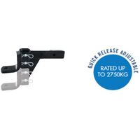 Quick Release Adjustable Ball Mount (PRO7218) Rated to 2750kg by Trailboss