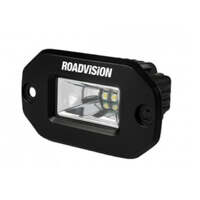LED Work Light Rectangular 9-36V 2x10W 20W 526lm 120 Flood Beam Flush Mount IP67 (RWL1120FFM) by Roadvision