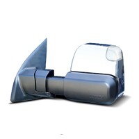 Towing Mirrors for Toyota HiLux (2015 - Current) Chrome, Electric, Indicators (TM703) by MSA 4x4